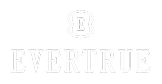 White logo with a stylized "E" inside a circle above the word "EVERTRUE," all on a light gray background.
